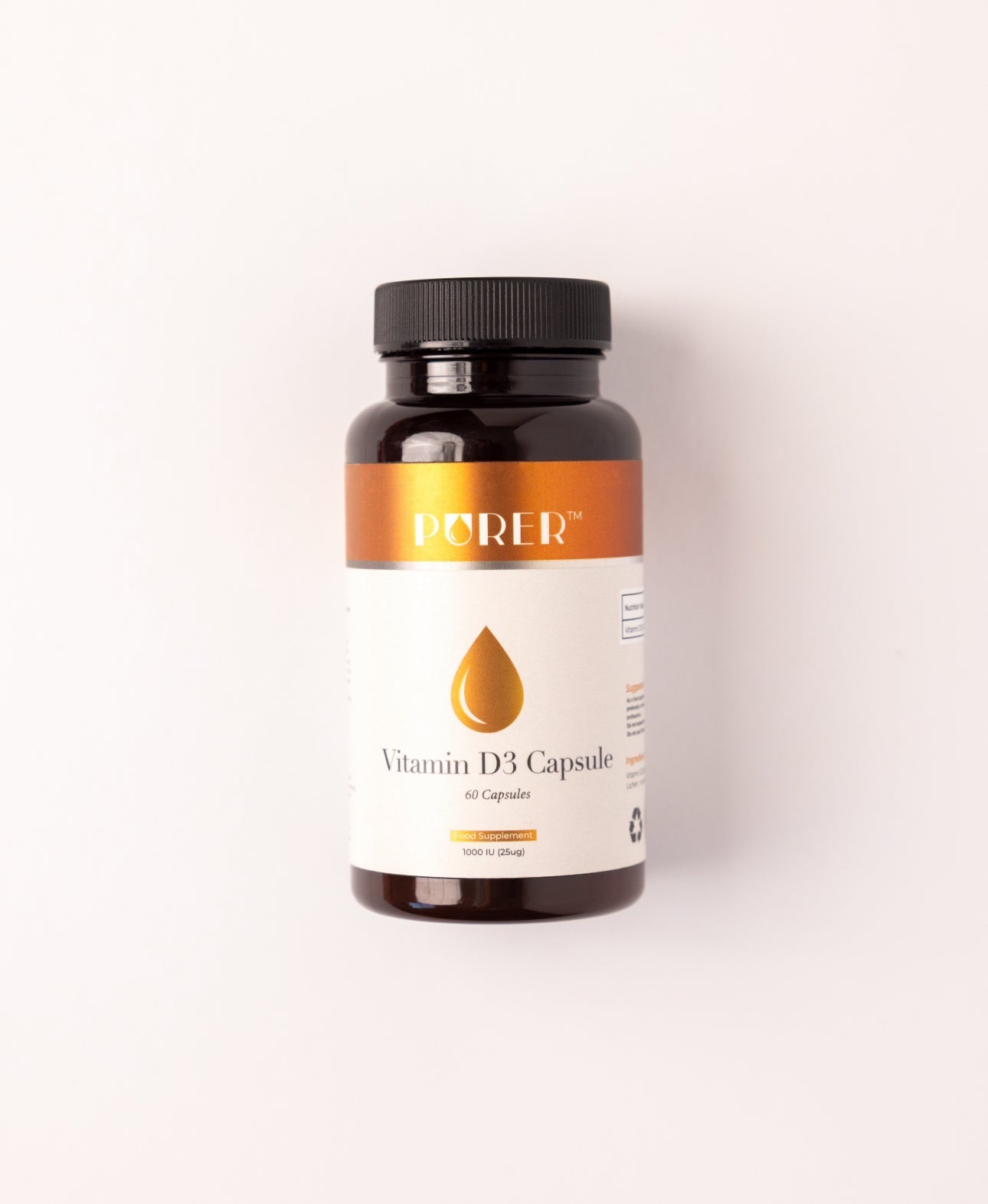 Vitamin D - Vegan contains 1000IU from Lichen