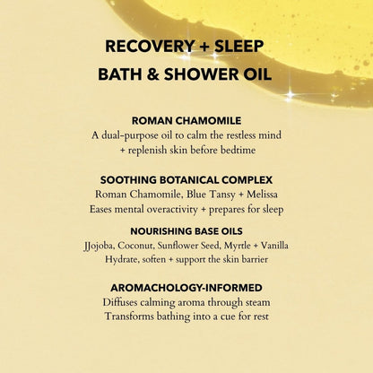 Bath & Shower Oil with Roman Chamomile & Cornish Lavender