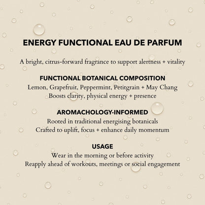 Energy Eau de Parfum | Enhance Endurance & Sharpen Clarity 100ml
