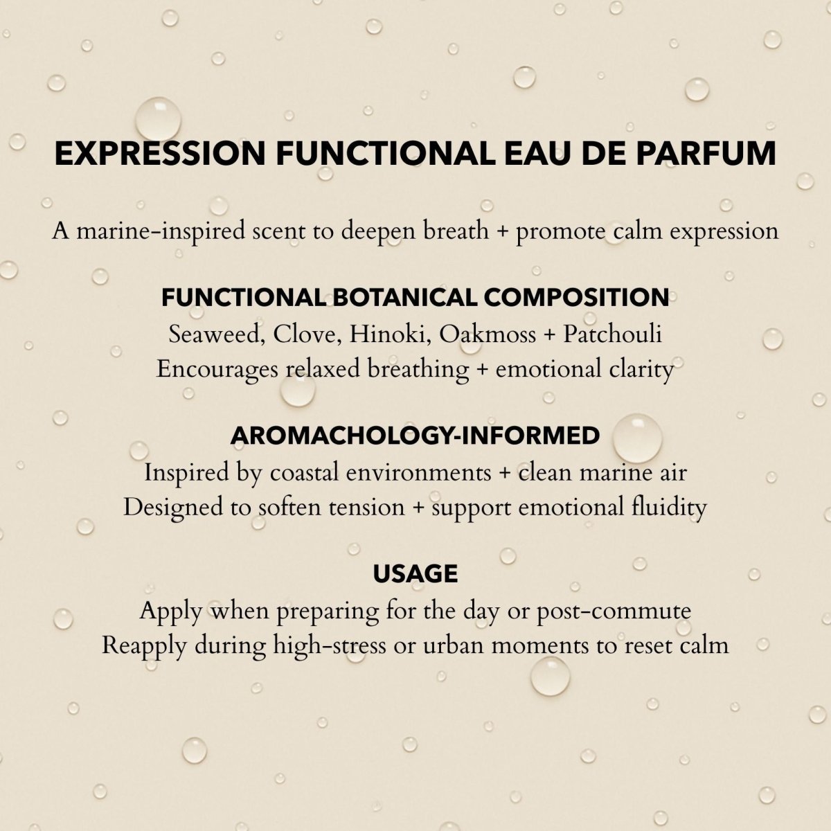 Expression Eau de Parfum | Open the Breath & Support Expression 100ml