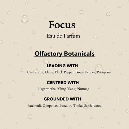 Focus Eau de Parfum | Sharpen Focus & Awaken the Senses 100ml
