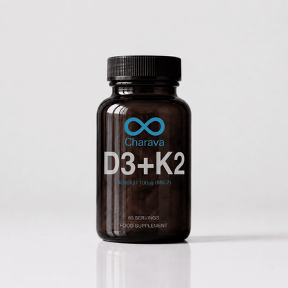 Charava Vitamin D3 (4000IU) + K2 (MK-7)