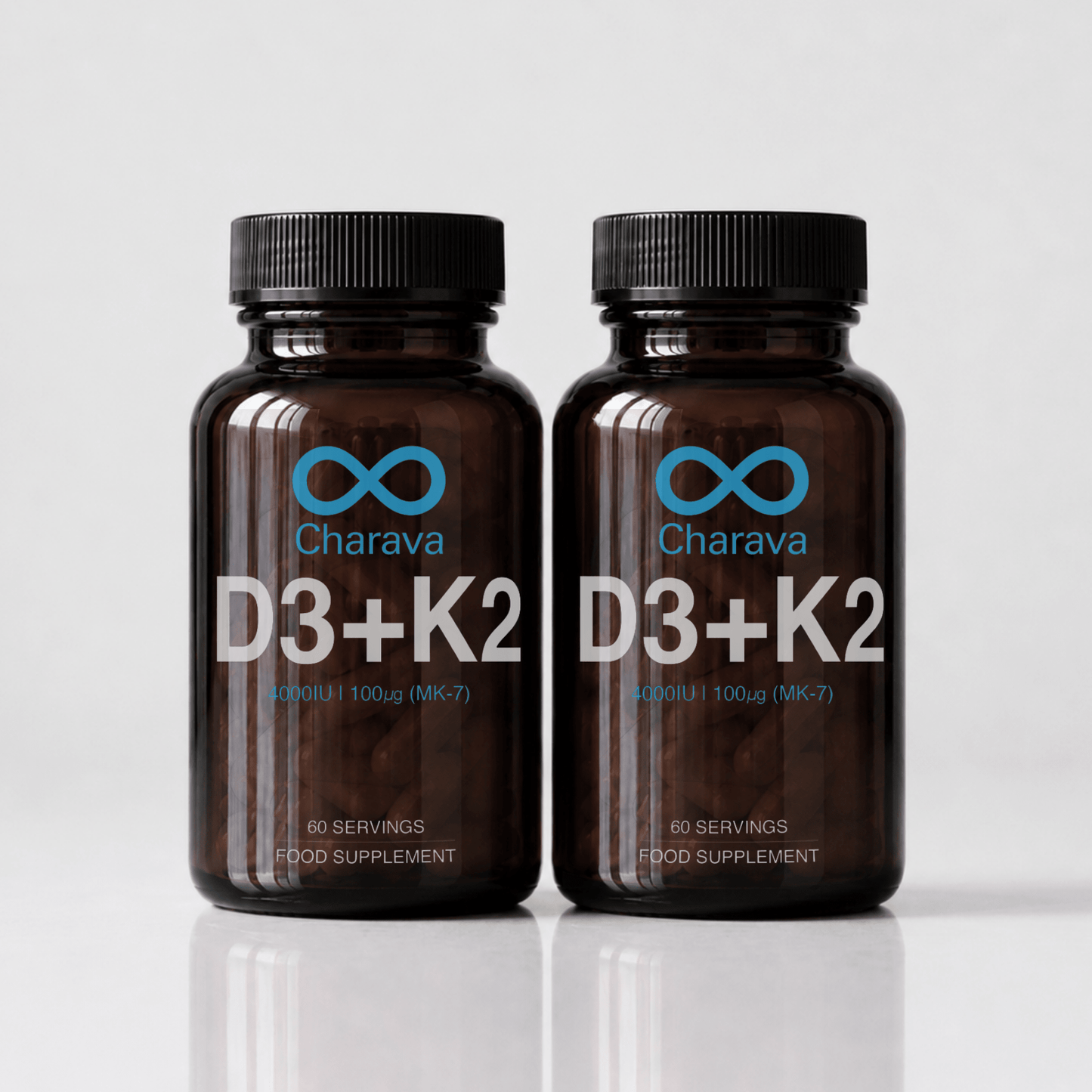 Charava Vitamin D3 (4000IU) + K2 (MK-7)