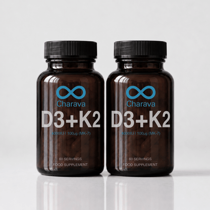 Charava Vitamin D3 (4000IU) + K2 (MK-7)