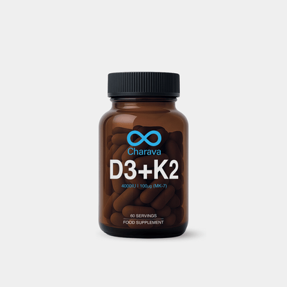 Charava Vitamin D3 (4000IU) + K2 (MK-7)