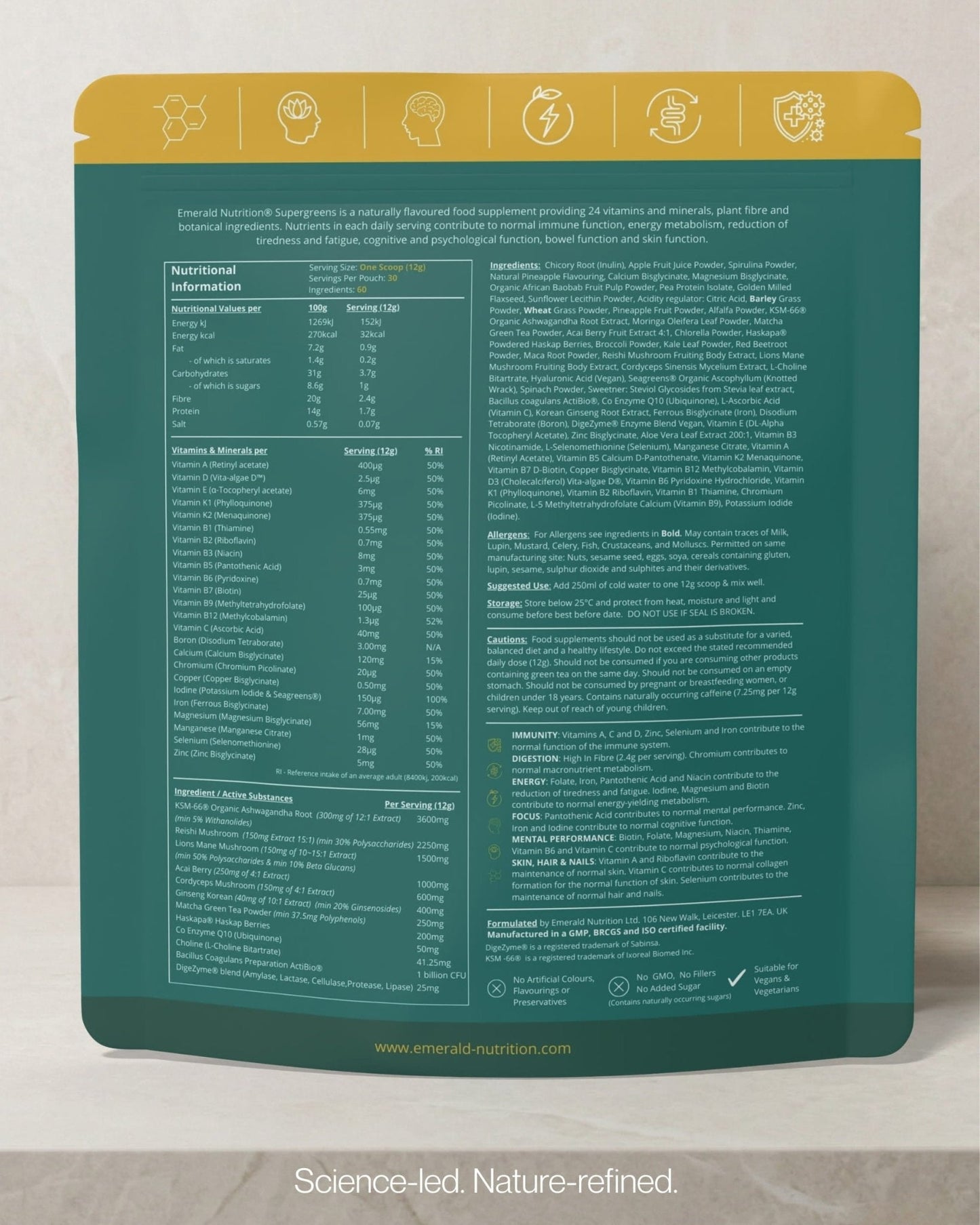 Supergreens® de Emerald Nutrition