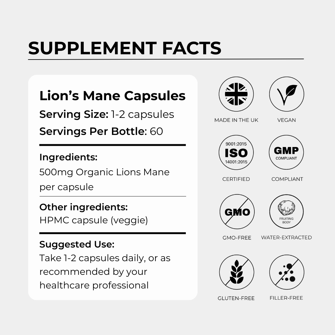 Löwenmähnenpilz 500 mg