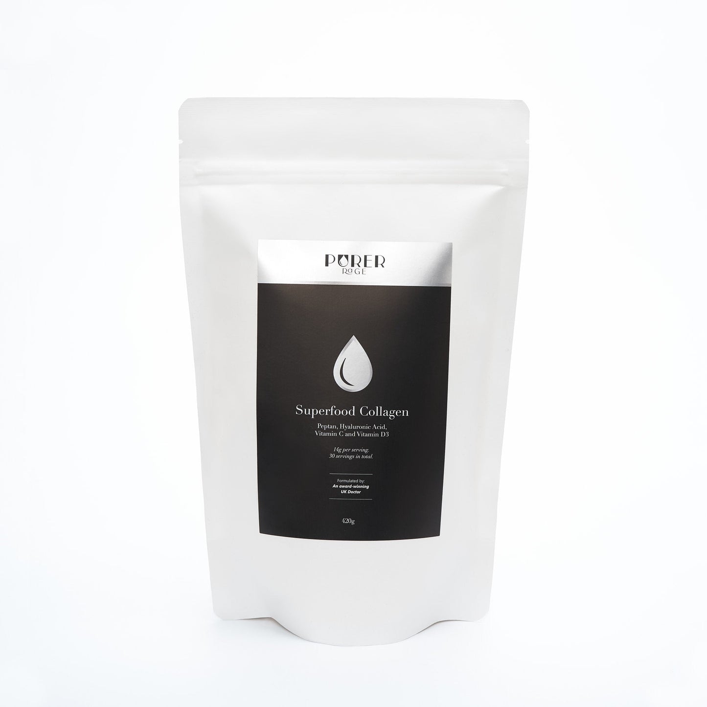 Purer Rage Collagen - Hydrolysed peptides with hyaluronic acid